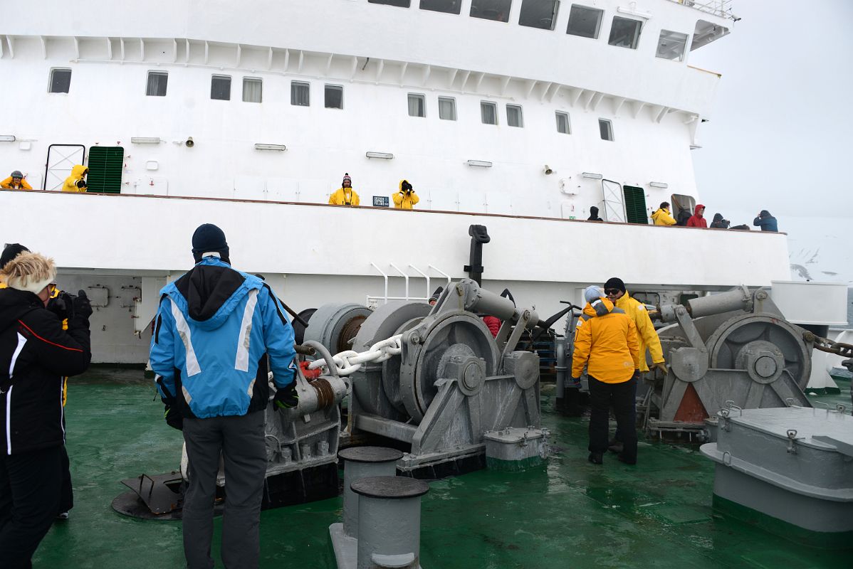 07B We Were Allowed To Walk Around The Front Of The Quark Expeditions Antarctica Cruise Ship At Deception Island